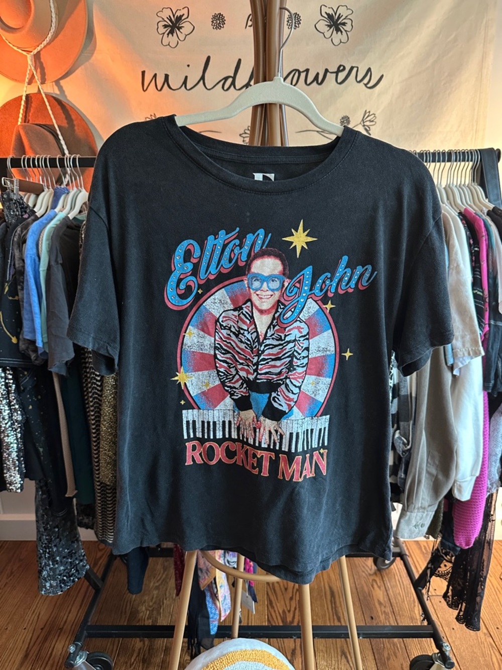 Rocket Man Graphic Tee - Black